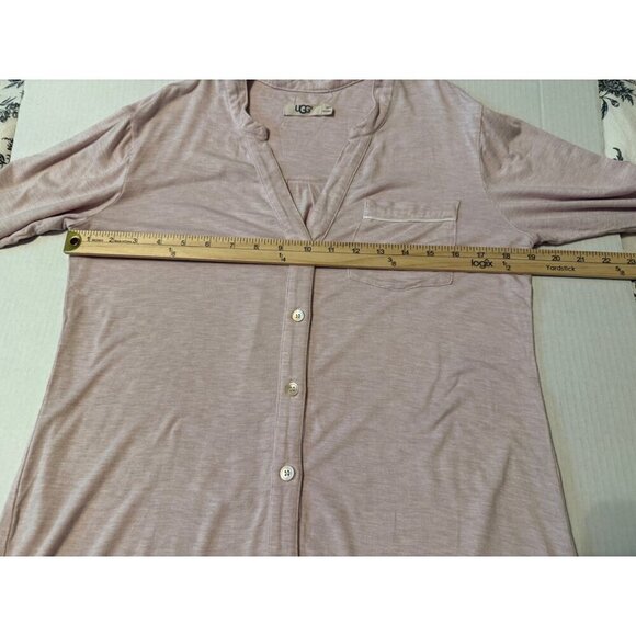 UGG Pink Button-Up Pajama Top - Picture 13 of 16